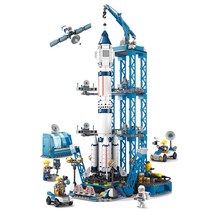 [알꿀밤-레고호환블럭-우주] E대형 블루 위성발사대E, 혼합