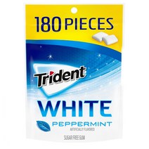 Trident 트라이던트 무설탕 화이트 페퍼민트 180개입