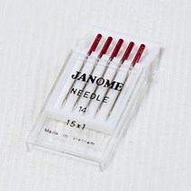 JANOME레드팁미싱바늘 가정용14호