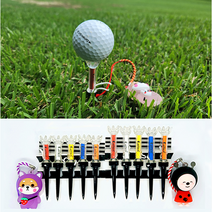 티버디 골프티꽃이 자석골프티 골프롱티 마그네틱 골프티걸이 5P세트 (LED 야광 인형포함)