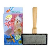반려견 슬리커 브러쉬 강아지 털관리 마사지 혈액순환, M