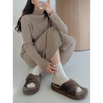 [있는재고 최저가세일 엑스크로스 밍크슬리퍼신발] 225-250 에코털가득 블랙화이트브라운베이지 발이편한 착화감좋은 인스타패션 요즘유행 인기주문폭주 가을사무실내외겨울키높이뮬 3cm