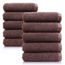 코튼리빙 40수 코마사 호텔수건 200g, 10개, 40수 200G 모카