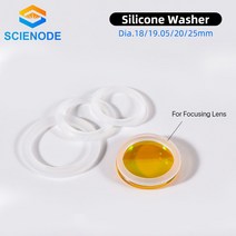 Scienode-실리콘 와셔 Dia.18 19.05 20 25mm CO2 레이저 포커싱 렌즈 미러용 불소 플라스틱 가스켓, 01. 5pcs, 02. 19.05mm