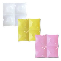 STNY_에스티 파스텔 나눔접시 사절 소스기 칸칸 반찬 나눔 업소용 안주 캠핑식, this☆핑크