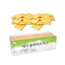 코리원/썬리취 체다/무색소 슬라이스 치즈 100매/블럭, 2매(소