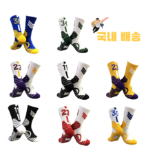 NBA 농구 양말 (시카고 불스 레이커스 골든 스테이트 워리어스), 남성, 2.워리어스 화이트