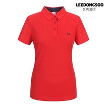 이동수 골프 여름 여성 반팔 카라 티셔츠 레드 F0B_TS3010_R1 [MODA outlet D]
