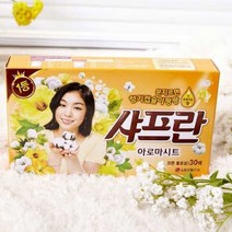 엘지 샤프란 향기 캡슐 섬유 유연제 아로마 시트 30매, 1
