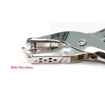 보석 세공 야스리 공구 도구 수공구 연마 금속 조각 반지 금 은 줄 측정 금속 단일 구멍 펀처 손 종이 펀치 스크랩북 테두리 스크랩북 쥬얼리 귀걸이 목걸이 카드 구멍 도구, 6mm