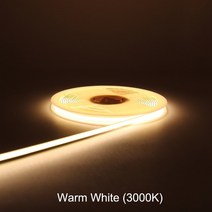 모니터조명 LED책상스탠드 공부등 8mm 5mm 와이드 코브 LED 스트립 조명 DC 12V 24V 빨간색 녹색 얼음 핑크 옐로우 따뜻한 차가운 흰색 테이프 바 CRI 90 가정, Warm White+DC 12V 8mm PCB+5 me