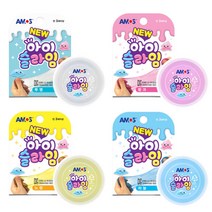 아모스 NEW 아이 슬라임 70g/투명/하늘/핑크/노랑/택1, 투명