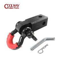 새로운 4.75 톤 수신기 D-링 트레일러 히치 걸쇠 견인 바 RV 부품 자동차 캠핑 액세서리 캐러밴 구성 요소, 한개옵션0
