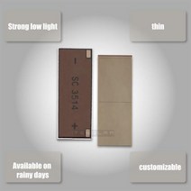 주택용 태양광 설치 화성 바위 08V 13μA 35 × 14MM 2 셀 실내 희미한 빛 태양 전지 패널 비정질 박막