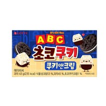칠성 사무실간식 탕비실간식 롯데 ABC초코쿠키 쿠키앤크림 과자세트 간식추천 43G 32개, 10세트