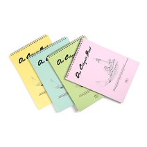 아트앤디자인 105g 원 크로키북 트윈링 B5 / 내지 흰색 (50매) / 표지 랜덤발송 / 단품 묶음할인, 10권 (10%할인)
