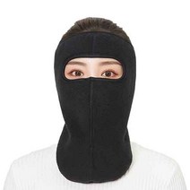 로아 겨울 방한 마스크 숨쉬기편한 운동 귀마개 넥워머, 페이스 마스크, 블랙