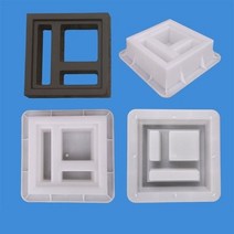 래티스 팬스 울타리 크리에이티브 플라스틱 수제 DIY 조합 장식 골동품 고대 공원 마당 울타리 격자 형, 02 09-20cm 20cm 6cm