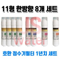 에넥스 EPU-020C 호환정수기필터 11인치 한방향 8개1셋트, 1개, B타입