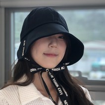 아루고 여성골프모자 얼굴소멸 레터링 리본 골프모자, 베이지, 프리