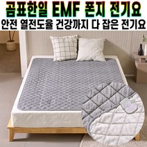 곰표한일 EMF 폰지 탄소 전기요 진그레이 캠핑 여행용 생활방수 침대 온열 전자파 안심 경량 전기 장판 추천 후기 [로코스샵 홈쇼핑], [로코스샵]전.기.요.진.그.레.이_싱글