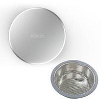 백조씽크 싱크볼 호환 가능한 스테인리스 304 배수구 커버(오픈형), 유광, 낮은거름망(+4500)