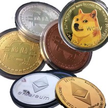 프리미엄 가상화폐 비트코인 이더리움 도지코인 동전 기념주화 bitcoin ethereum, 비트코인 브론즈