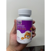 더팜 멀티 비타민 츄어블 100정 블루베리맛 성장기 어린이 유아 키즈 종합 비타민, 본품 1개