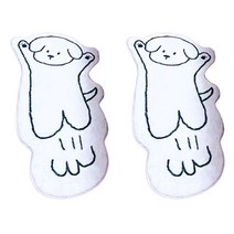 오마이남친 강아지 애니멀 발매트, 점프하는 강아지 2개 세트