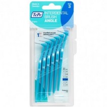 테페 치간칫솔 ㄱ자형 앵글형 0.6mm 파랑, 1팩, 6개입