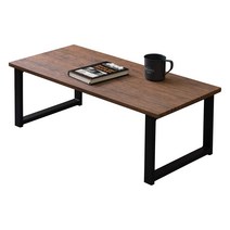 하기하라 LT-4394 인테리어 거실 소파 티테이블 철제다리, 브라운