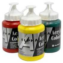 [동화오피스] 알파 아크릴물감 대용량 250ml / 일반색 낱색, 948 Perma Yellow Green