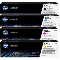 HP color laserjet PRO MFP M274n 정품토너 4색1세트 CF400A/CF401A/CF402A/CF403A 검정 1 500매/칼라 1 400매 NO.201A, 1개, 검정+컬러