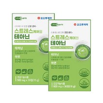 코오롱제약 L-테아닌 효능 홍경천 감태 추출물 스트레스 케어 영양제 30알 2박스