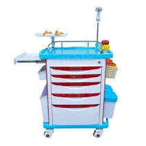 병원용 수납 응급처치 수납카트 트롤리 드레싱카트 웨건 도구 의료용 병원 카트 치과, 그레이더블드로우의3층