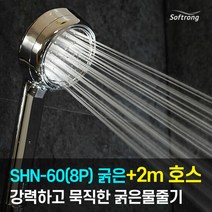 [소프롱] 괴물샤워기 SHN-60(8P) 미세물줄기(와이드)+호스2m, 단품
