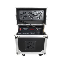 안개 기계 무대 결혼식 특수 효과 드라이아이스 머신, 900W 듀얼포트 블랙레드 에어박스x구리 펌프