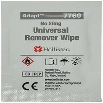 Hollister 7760 Adhesive and Barrier Remover Wipes Category: Ostomy Supplies (Pack of 50), 1