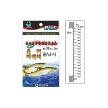 백경 줄줄이 피래미 18본 BK-808 은어 줄낚시채비바늘, 1개