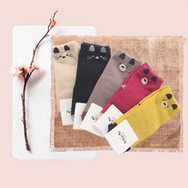 인따르시아 아동양말 5p 에니멀이어 여아 남아 쥬니어 국산 CH1033