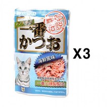 펫모닝 카네토라 해물맛 파우치 60g X3 고양이 간식, 상세페이지 참조