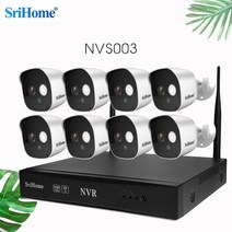 cctv녹화기 레코더 srihome nvs003 4k uhd 무선 nvr 16ch 5mp h.265 네트워크 비디오 레코더 보안 감시 cctv wifi ip 카메라 시스템, 없음, 우리 플러그
