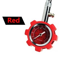 자동차 트럭 및 바이크 오토바이에 대 한 정확한 공기 압력 타이어 게이지에 정확도 게이지 블랙 100 psi, [02] 빨간, 02 빨간