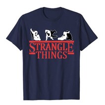 주짓수벨트 태권도띠 주짓수도복 jiu jitsu shirts strangle things mens bjj mma funny jujitsu 티셔츠 코튼 t 셔츠 학생용 유럽 탑