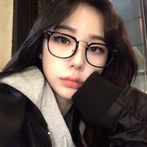 남자 남성 여자 빅사이즈 오버사이즈 투명 뿔테 메탈 콤비 패션 안경테