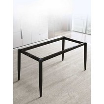 식탁다리 프레임 브래킷 식탁다리 테이블다리 스탠드, 기본 작은 검정 105-120 60-70
