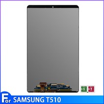 원래 삼성 갤럭시 탭 10.1(2019) T510 SM-T510 T510N LCD 디스플레이 터치 스크린 어셈블리 T515, T510 black