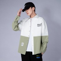 봄가을 긴팔 남방 멜란 카고 와이셔츠 코트 스타일리쉬 트렌드 남성의류 한벌