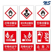 산업안전보건표지판 유해소방표지 경고 금지 안내 지시, 포맥스 3T, 13-우측비상구