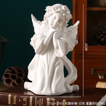 빈티지 기타 소품 레트로 장식품 사진촬영 레트로 북 장식 석고상 공주풍 빈티지장식품 자전거모형 주얼리진열대 장식장 앤티크, 화이트 턱받이 기도